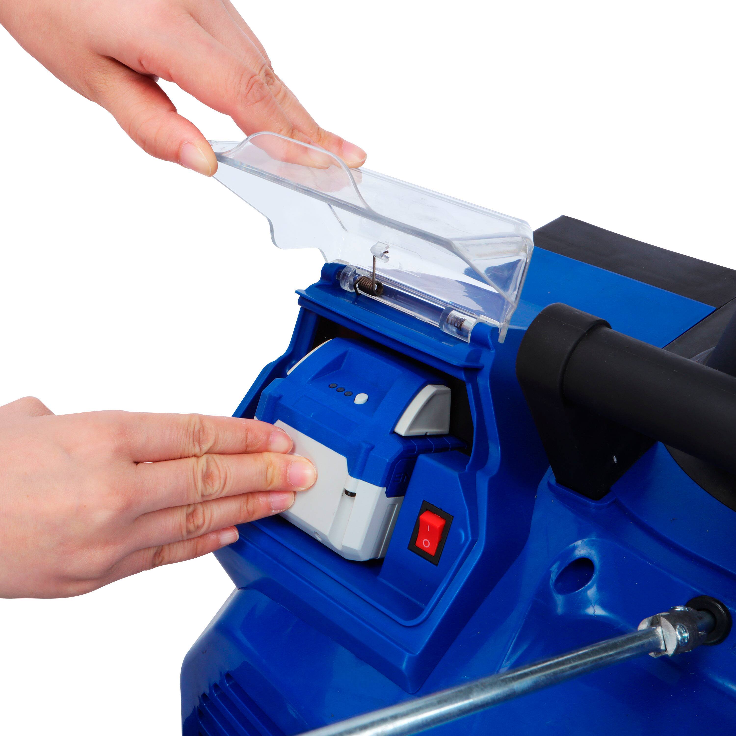 Alt View 11. Snow Joe - 24V Electric Snow Blower and Bundle (2x4.0 Ah Batteries and 1 Charger) - Black.