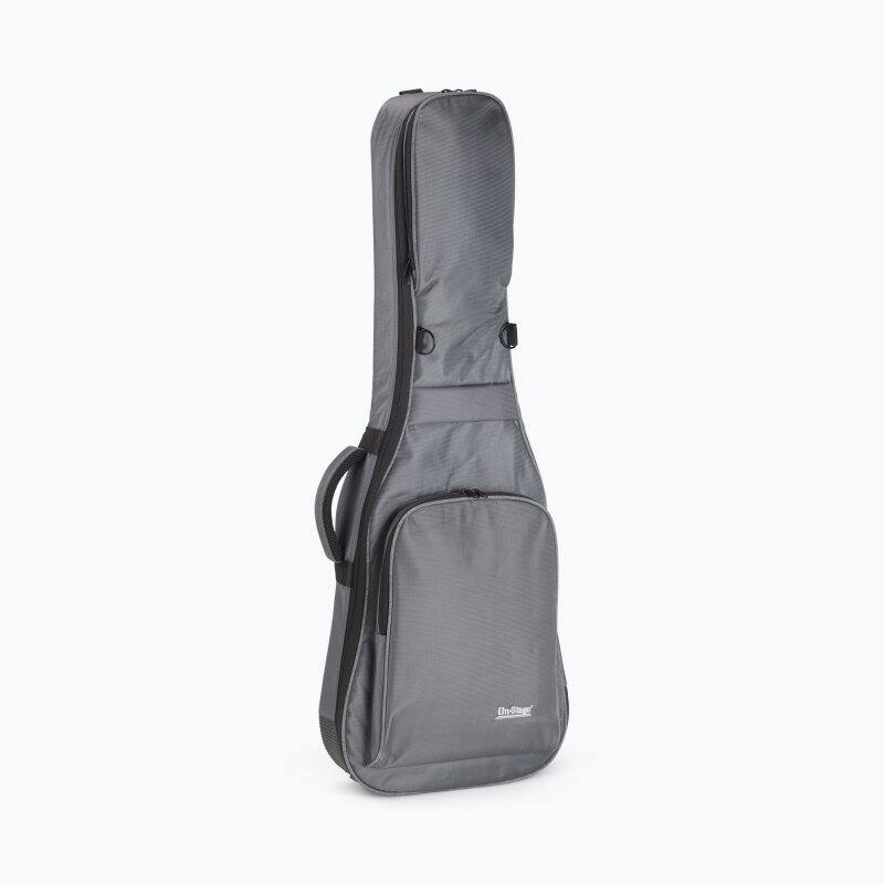 Front. On Stage Stands - On-Stage Electric Guitar Gig Bag (GBE4990CG) - Black.