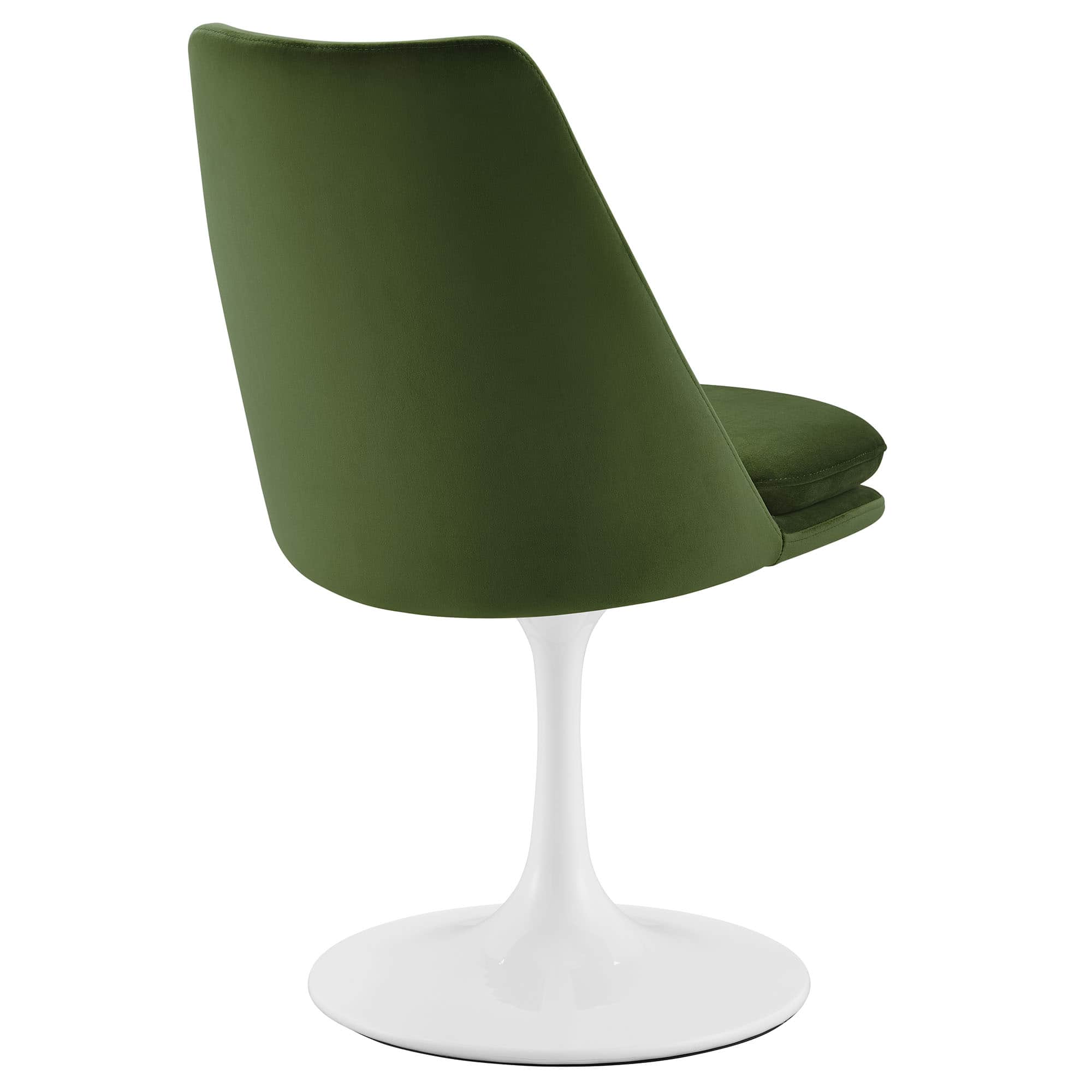 Alt View 1. Modway - Lippa Swivel Dining Performance Velvet Side Chair by Modway - Green.