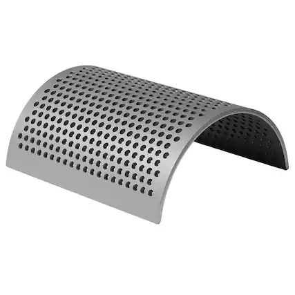 Front. VEVOR - Screen Mesh for Plastic Shredder, High-Quality Steel Durable Mesh, 0.236 in/6 mm High-Precision Aperture Screen - Silver.