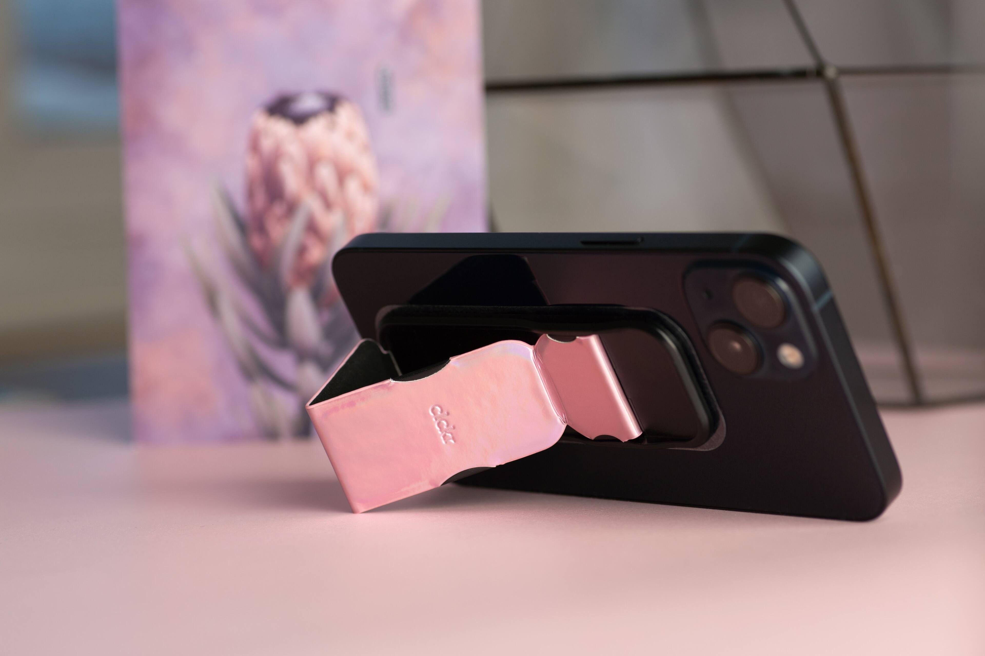 Alt View 16. CLCKR - Phone Grip and Stand for Most Cell Phones - Pink.