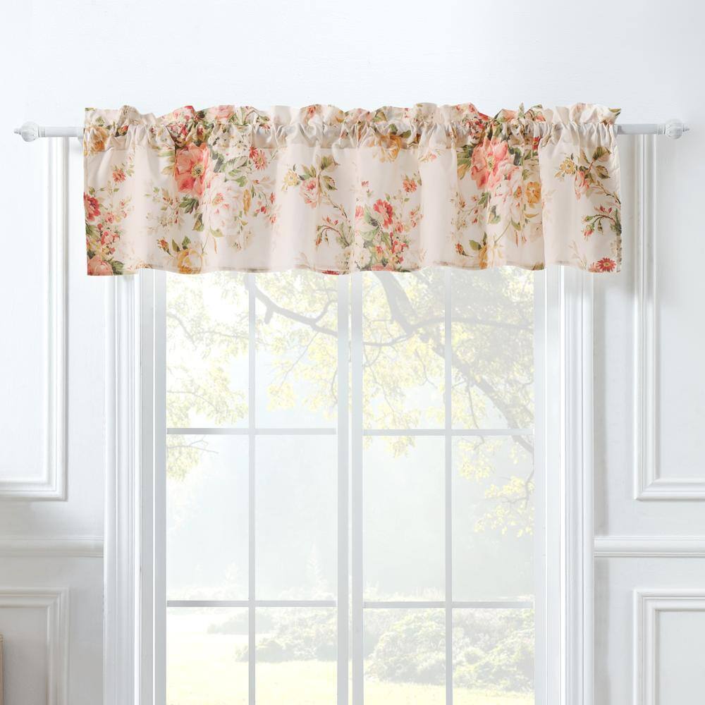 Angle. Greenland Home Fashions - Greenland Home Fashions Grace Embrace Beauty Luxurious Modern Window Treatment Valance Each panel 84'x16" Buttercup - Buttercup.