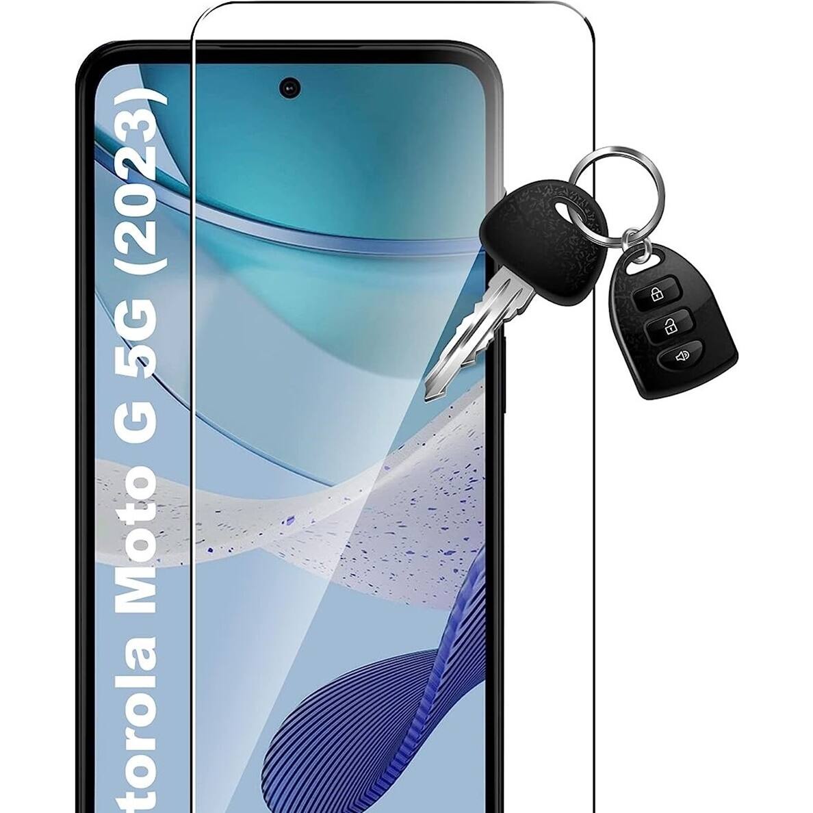 Alt View 13. SaharaCase - ZeroDamage Ultra Strong+ Tempered Glass Screen Protector for Motorola Moto G 5G 2023 (2-Pack) - Clear.