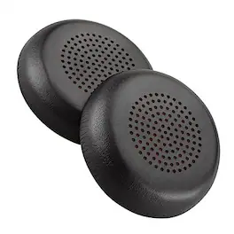 HP - Poly Ear Cushion - Leatherette - 2 Piece - Black