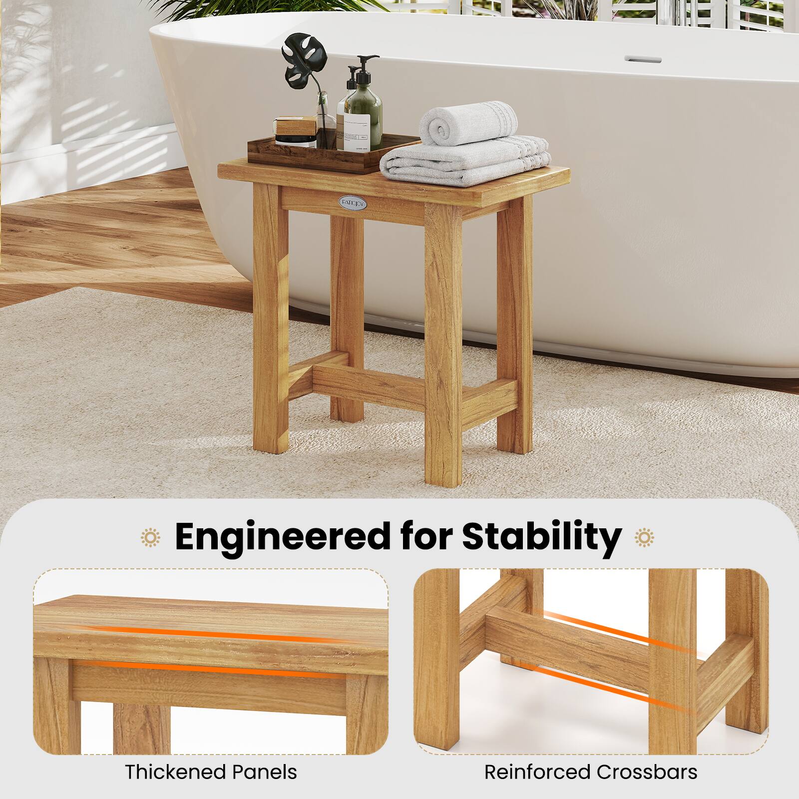 Engineered for Stability

Thickened Panels

Reinforced Crossbars