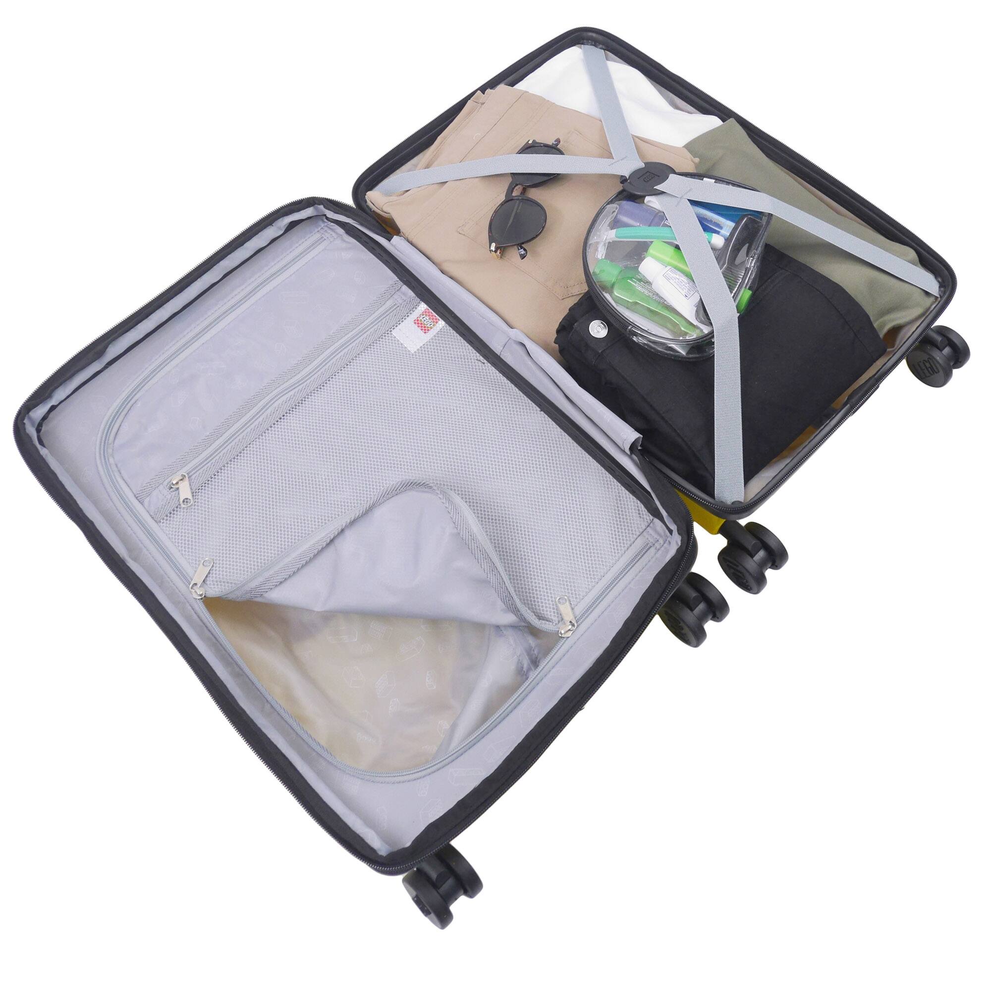 Alt View 1. LEGO - Signature Brick 2x3 Trolley Expandable 21.5 inch carry-on luggage - YELLOW.