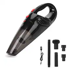 Front. Techko Maid - KOBOT Portable Cordless Handheld Rechargeable Vacuum - Onyx.