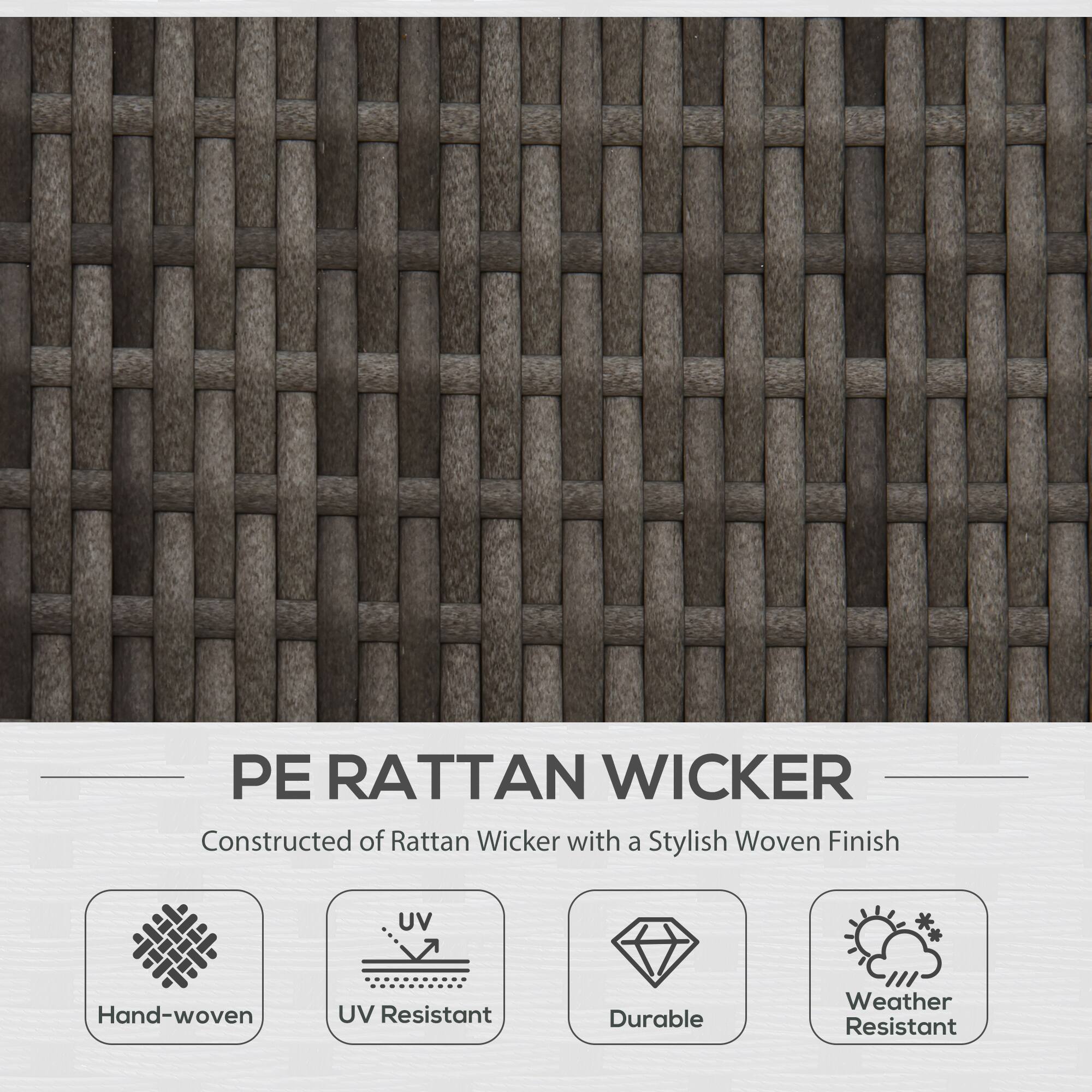 PE RATTAN WICKER
Constructed of Rattan Wicker with a Stylish Woven Finish
Hand-woven
UV Resistant
Durable
Weather Resistant