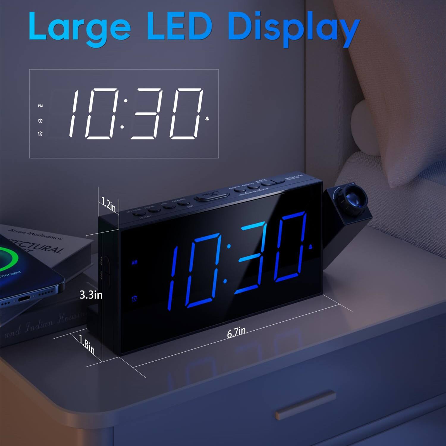 Large LED Display

10:30

1.2in

3.3in

6.7in

1.8in