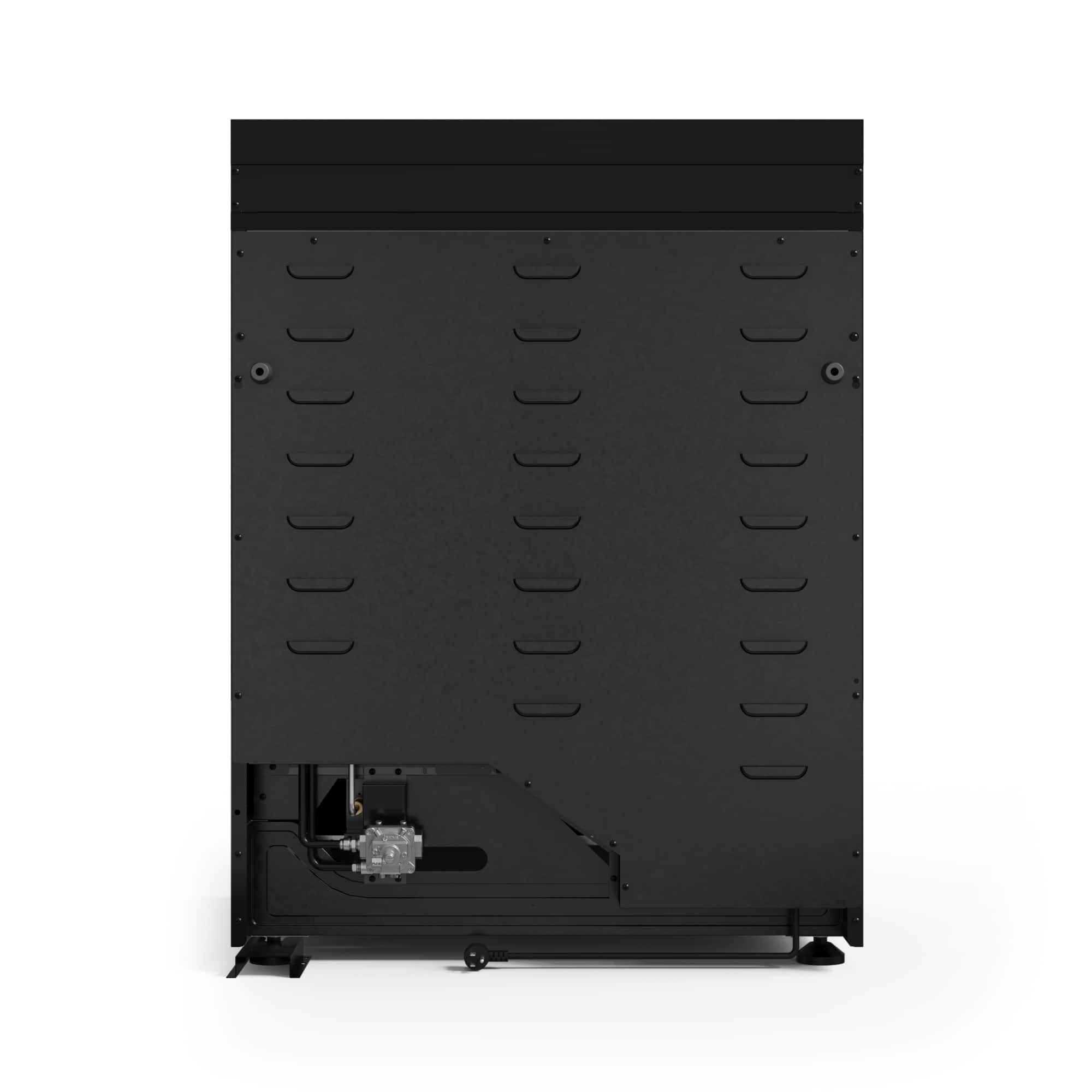 Alt View 15. Thor Kitchen - Gordon Ramsay Series by Thor Kitchen 4.55 Cu. Ft Freestanding Liquid Propane Gas Range with Bronze Hardware - Black.