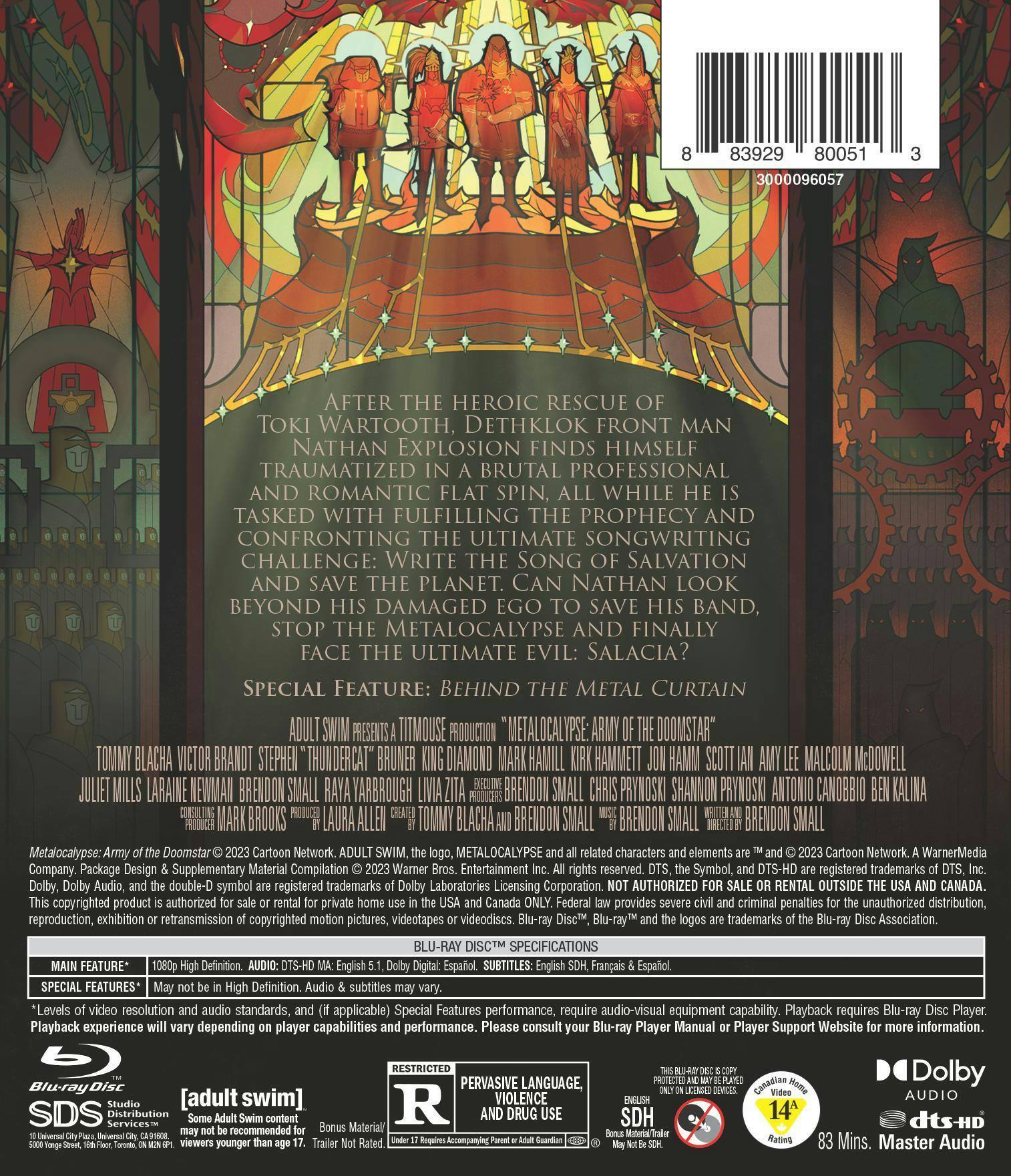 Back. Metalocalypse: Army of the Doomstar [Blu-ray].