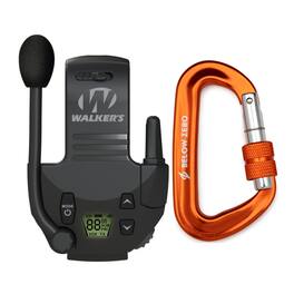 Walkers - Walker's Tactical/Hunting 2-Mile Range Walkie Talkie for Razor Muffs Bundle - Black