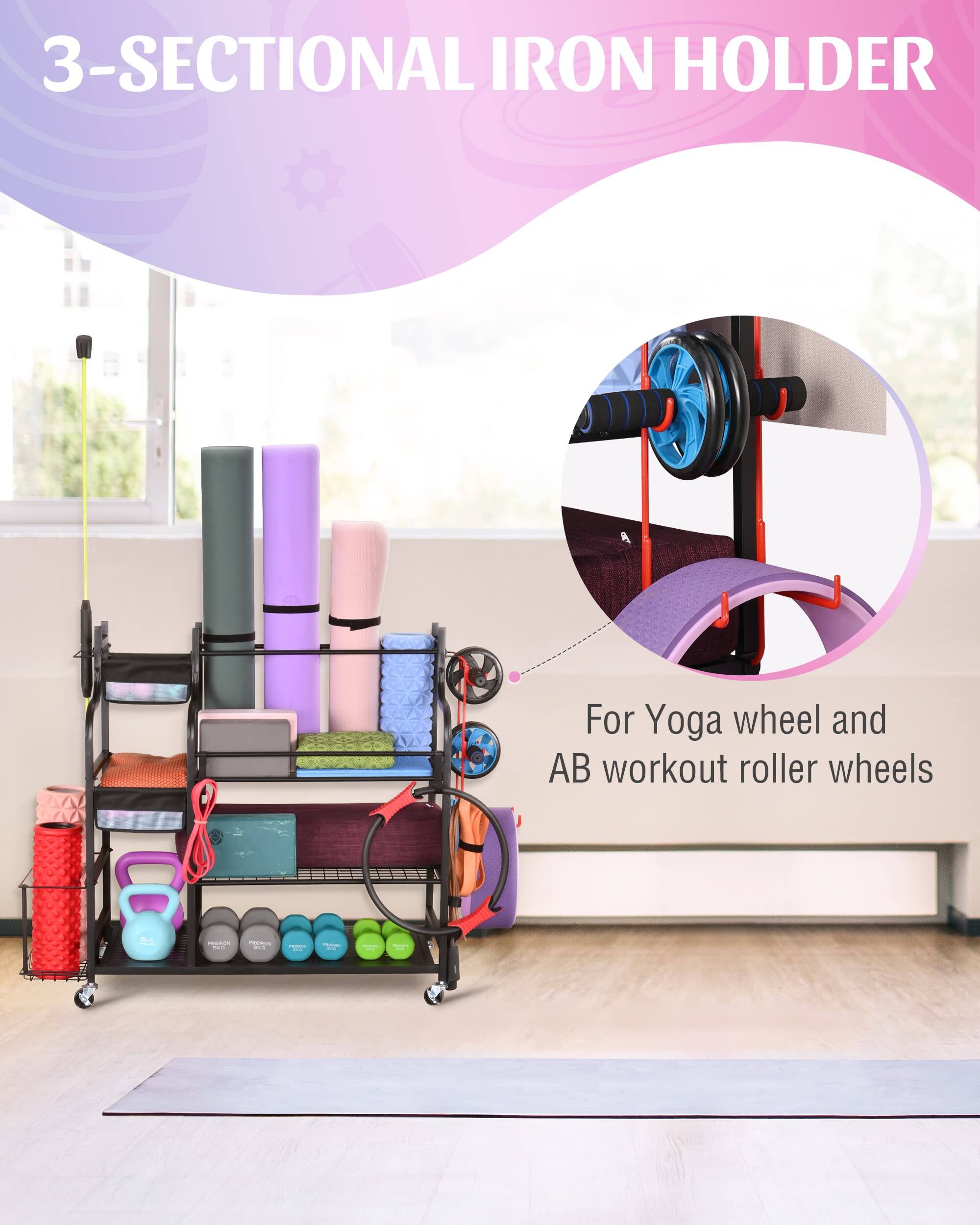 3-SECTIONAL IRON HOLDER

For Yoga wheel and AB workout roller wheels