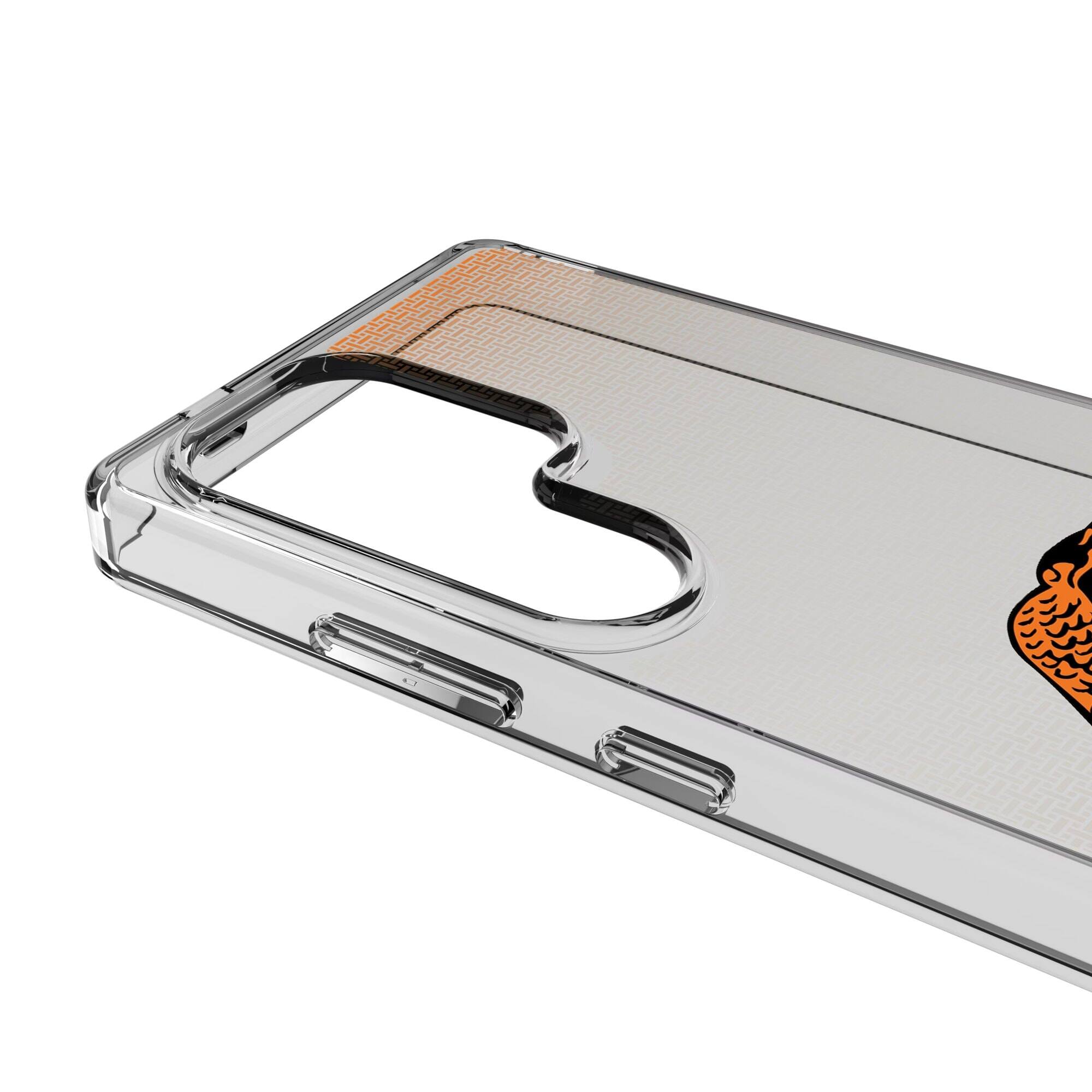 Alt View 2. Keyscaper - Florida A&M Rattlers Linen Logo Galaxy Clear Case - S25 - Multicolor.