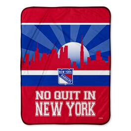 Chad & Jake - New York Rangers No Quit 30" x 40" Skyline Blanket - Multicolor