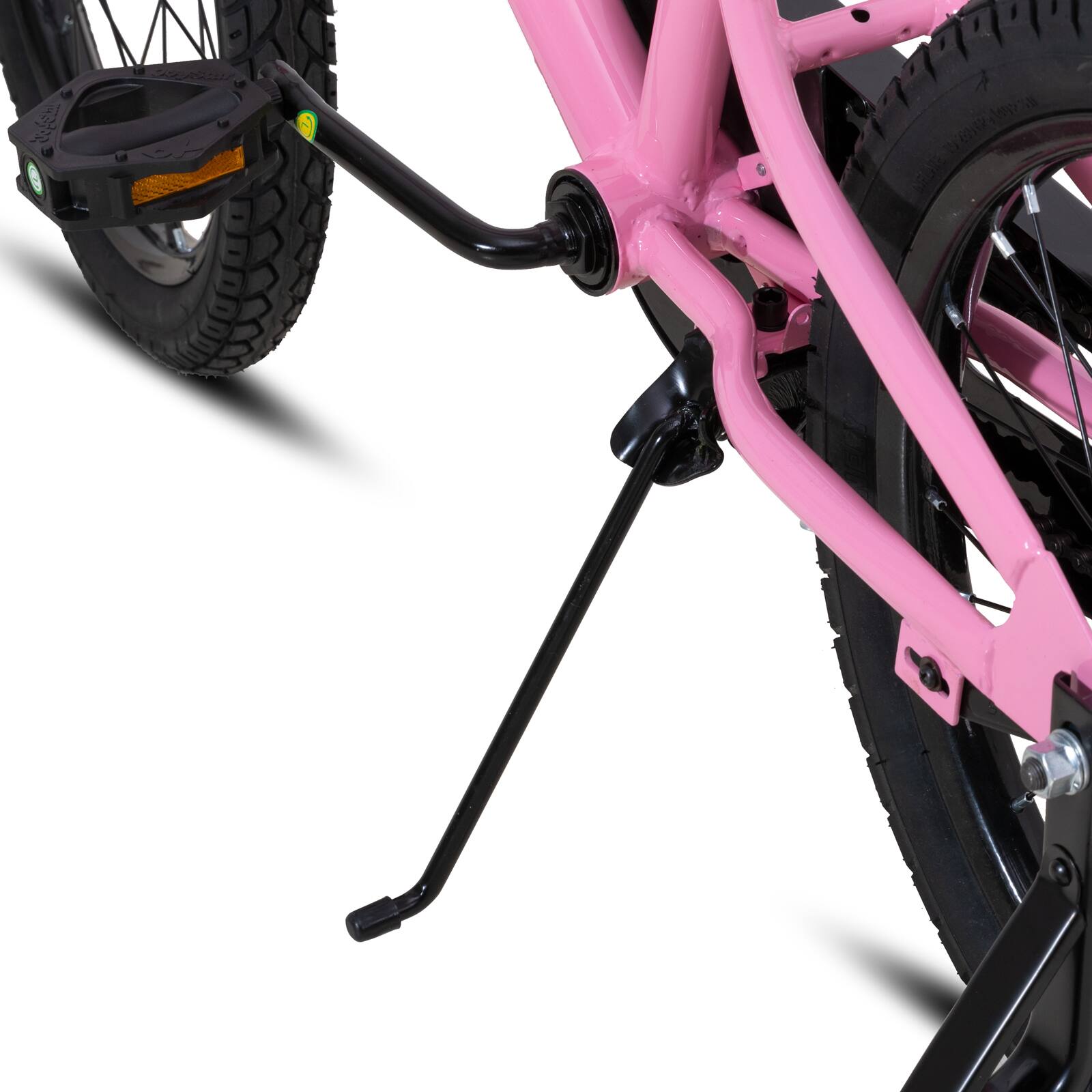 Alt View 6. JOYSTAR - JOYSTAR Totem 18 Inch Kids Bike with Training Wheels, Children's Bike for 5-9 Years Old Boys Girls, Pink - Pink.