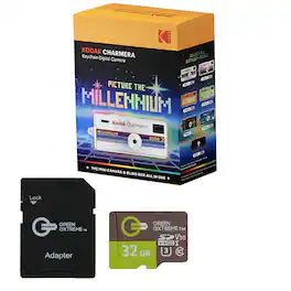 Bundle - Kodak - Charmera Millenium Edition 1.6MP Keychain Digital Camera, w/32GB Card