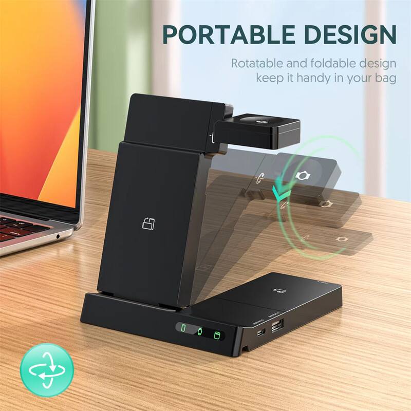 PORTABLE DESIGN  
Rotatable and foldable design keep it handy in your bag