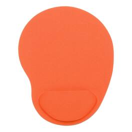 Unique Bargains - Ergonomic Gel Mouse Pad with Wrist Rest Support Memory Foam Mat Non-Slip Base for Office Computers Laptop Keyboard Home - Orange
