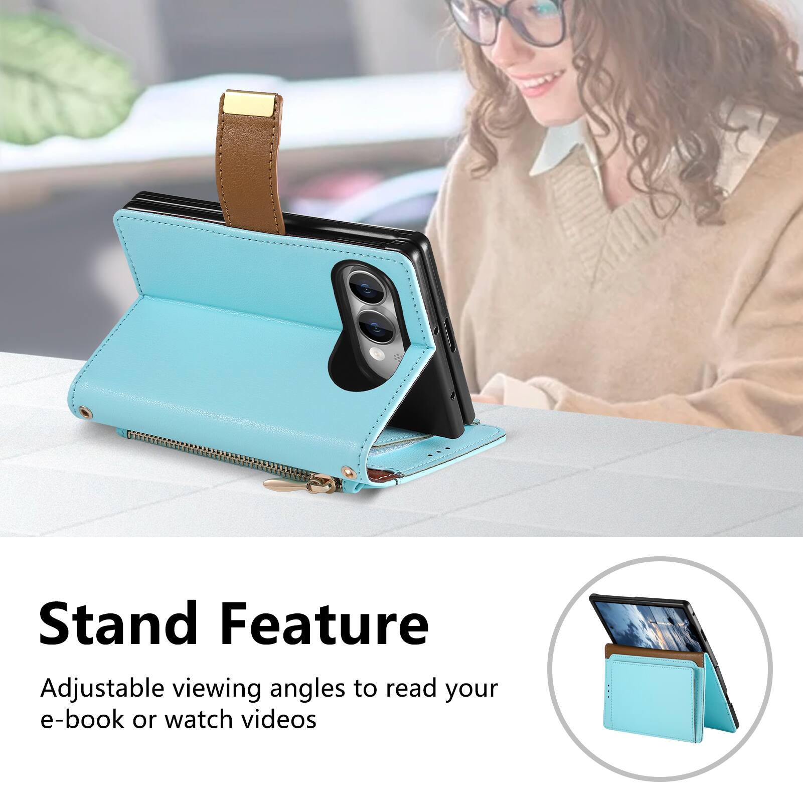 Stand Feature

Adjustable viewing angles to read your e-book or watch videos