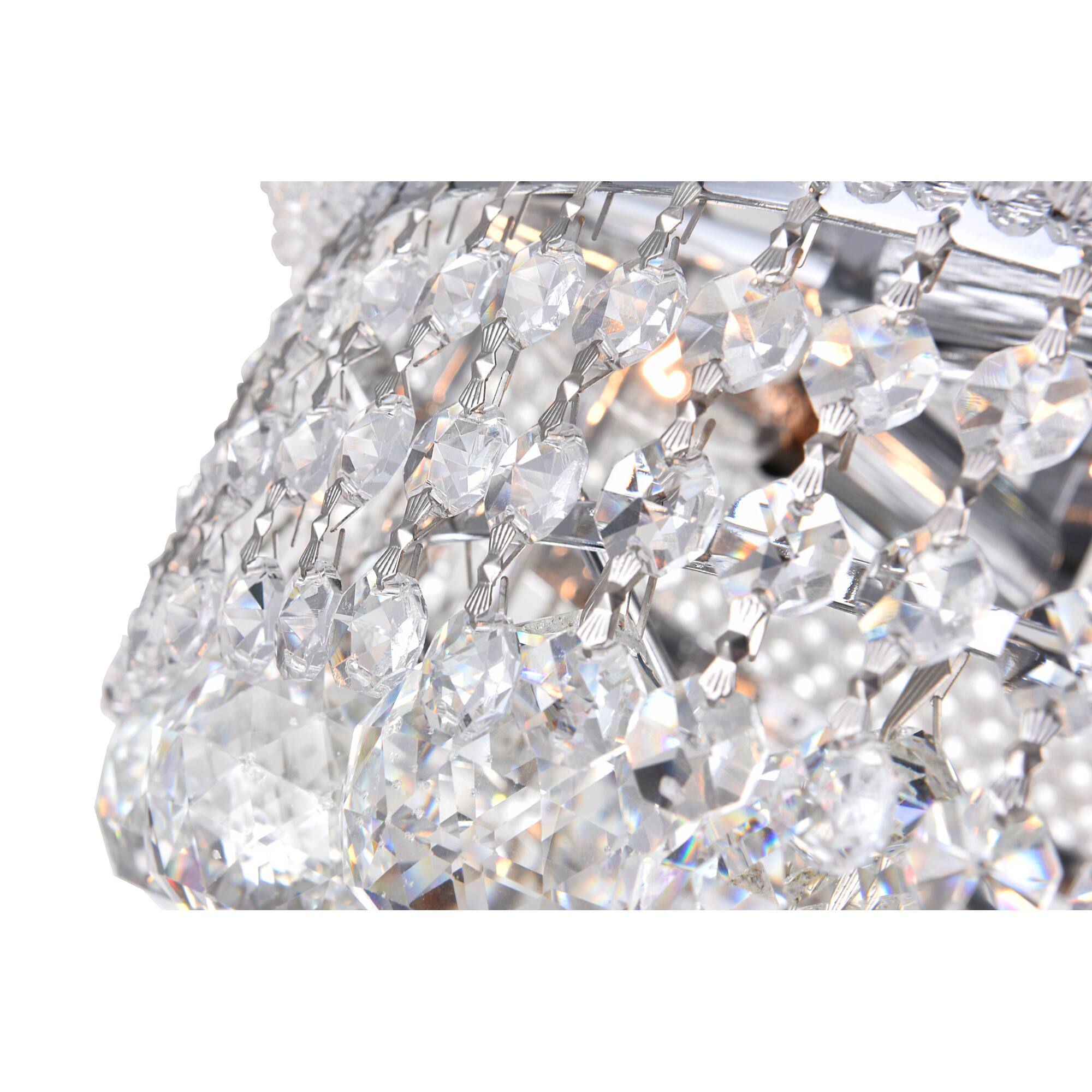 Alt View 1. CWI Lighting - Empire 4 Light Flush Mount With Chrome Finish - Chrome.