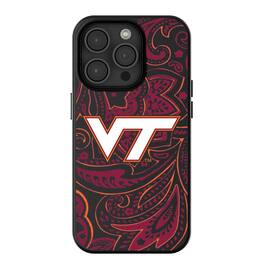 Keyscaper - NCAA - Virginia Tech Hokies Paisley iPhone Magnetic Bump Case - 13 - Black