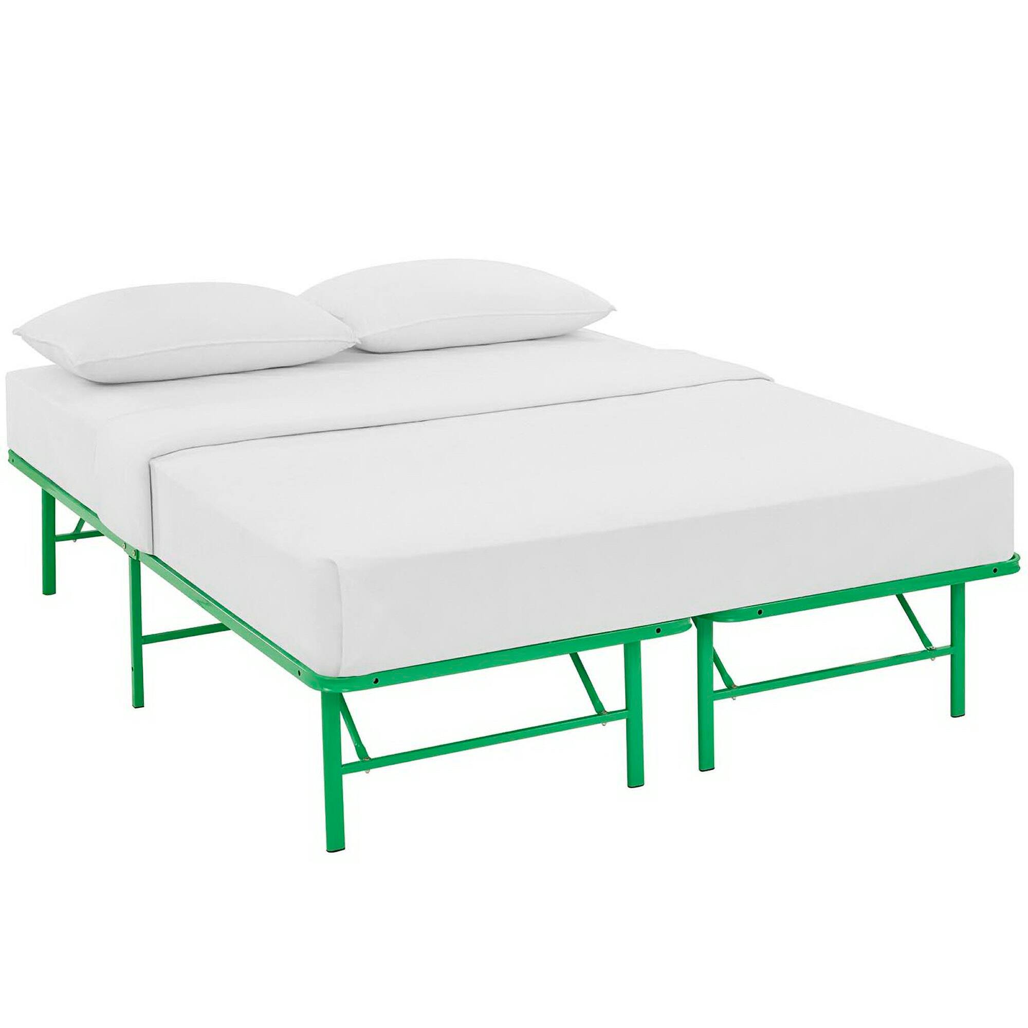 Modway - Horizon Stainless Steel Queen Bed Frame - Green