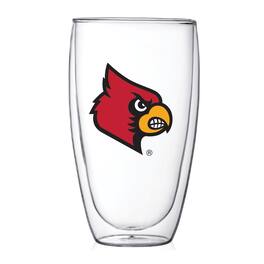 Indigo Falls - Louisville Cardinals 15oz. Double Wall Thermo Glass - Multicolor