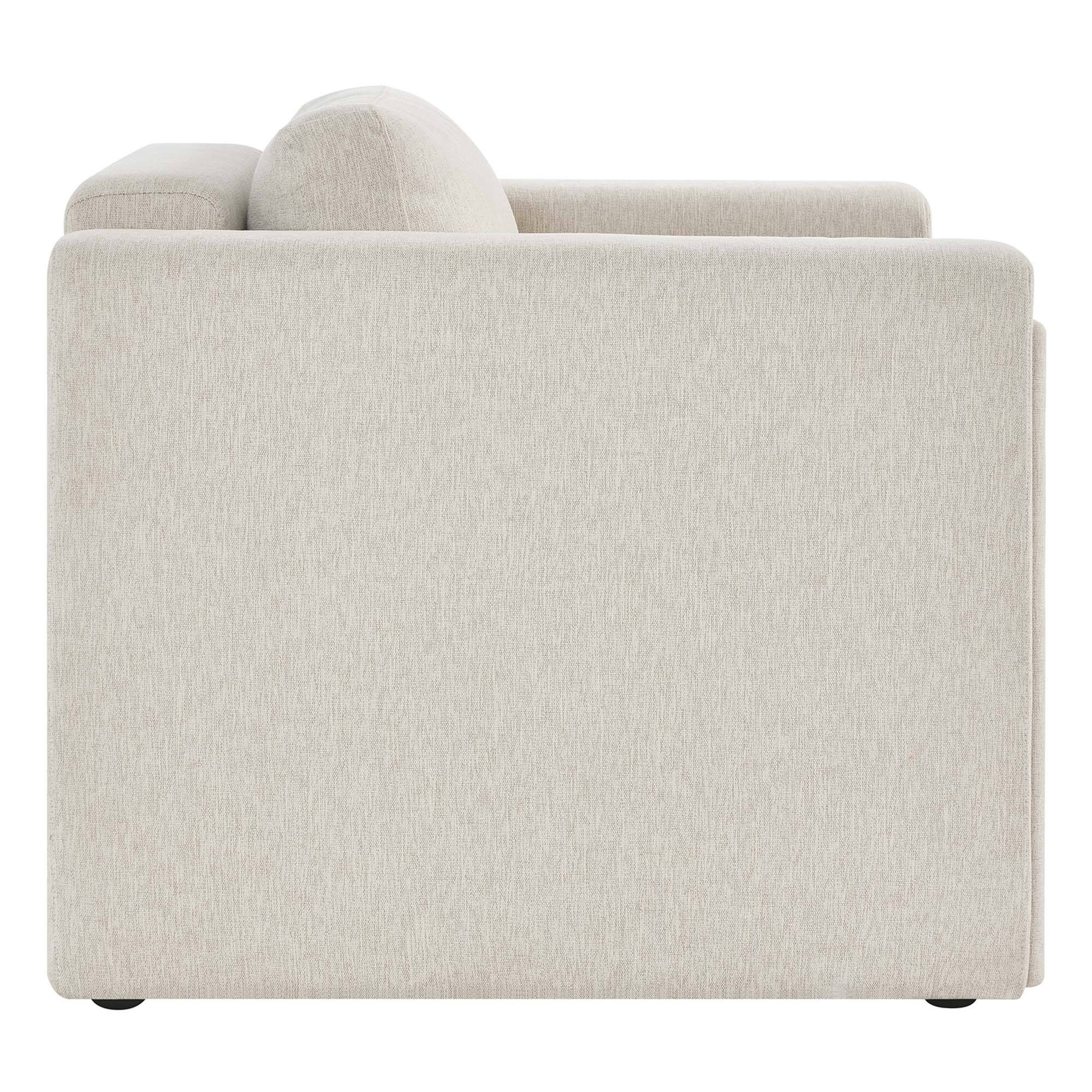 Back. Modway - Visible Fabric Armchair by Modway - White.