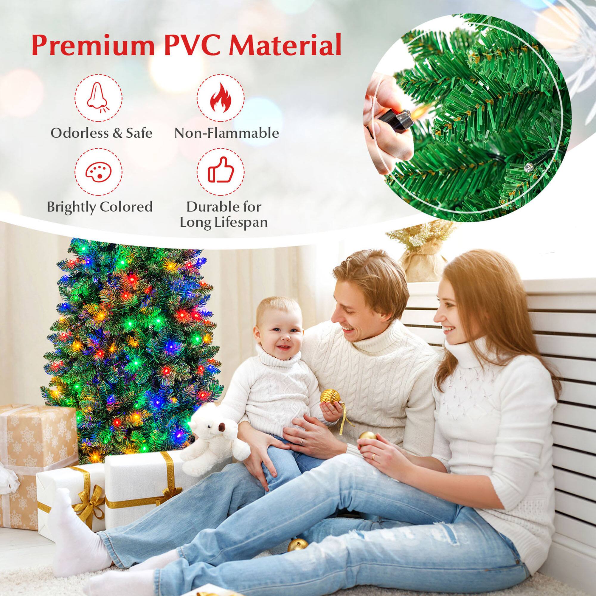 Premium PVC Material

- Odorless & Safe
- Non-Flammable
- Brightly Colored
- Durable for Long Lifespan