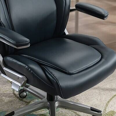 Alt View 7. La-Z-Boy - La-Z-Boy Meyer Ergonomic Bonded Leather Swivel Executive Chair, Navy (60082-NVY) - Navy.