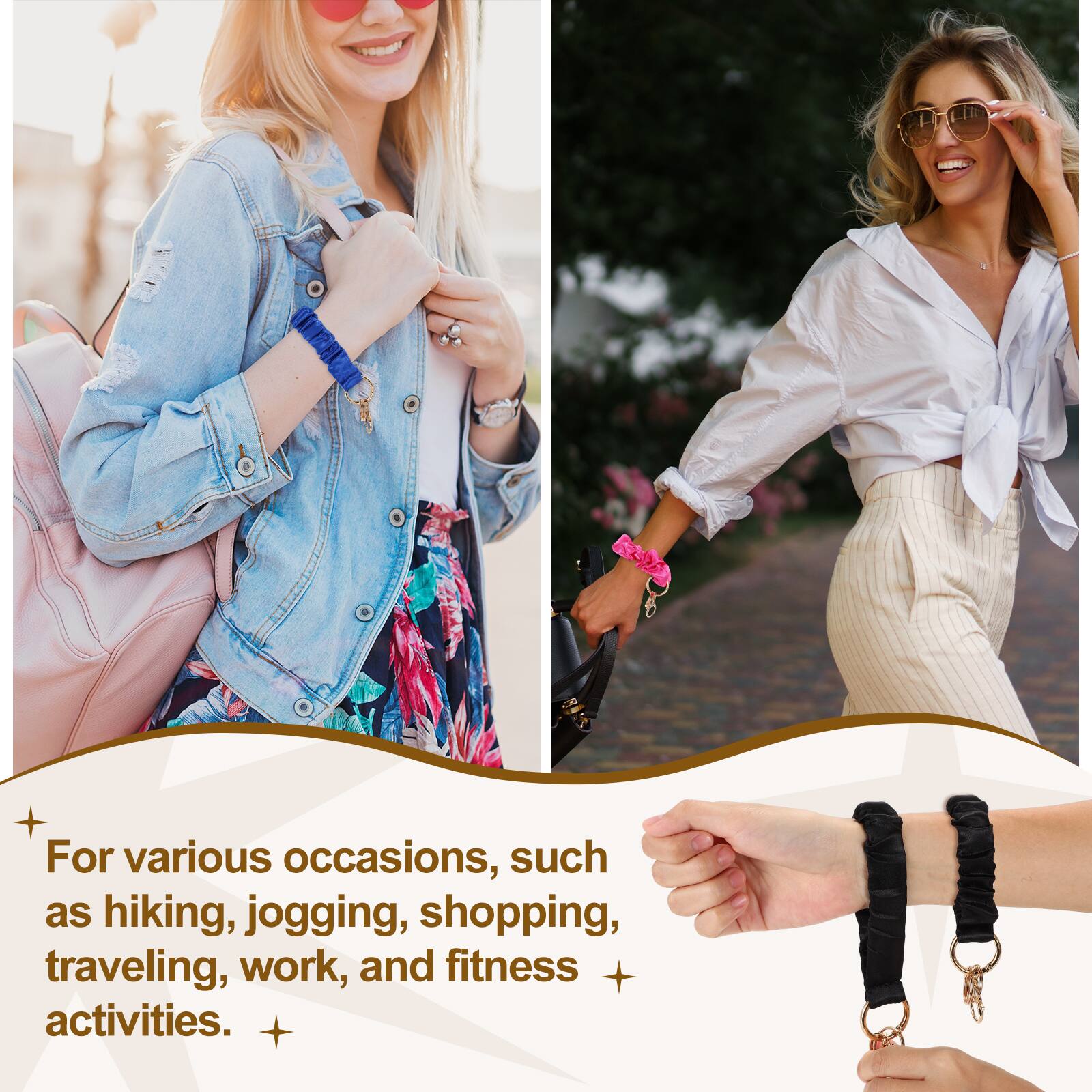 For various occasions, such as hiking, jogging, shopping, traveling, work, and fitness activities.