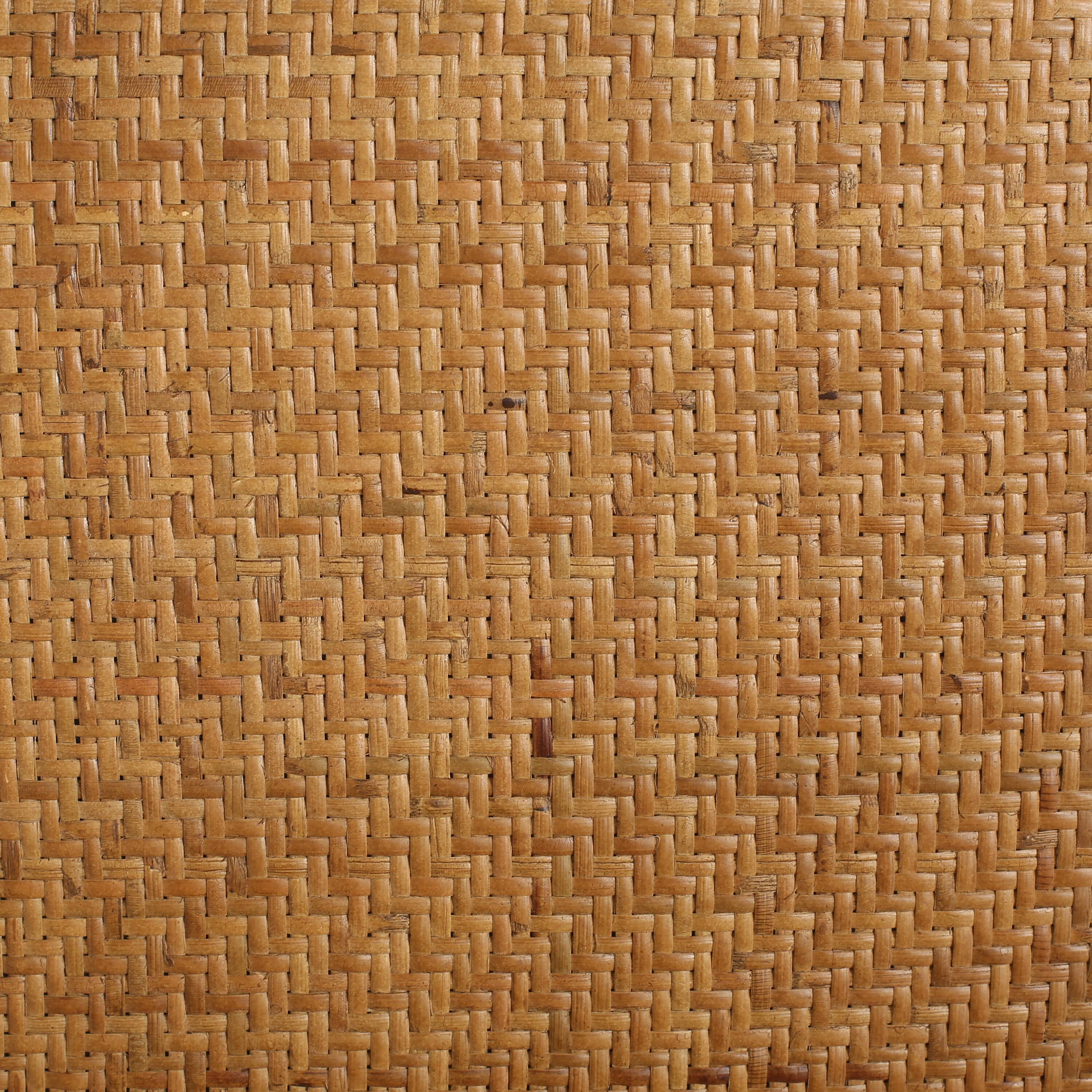 Alt View 7. Mondawe - Set of 2 Rattan and Birch Wood Dining Chairs - Light Brown.