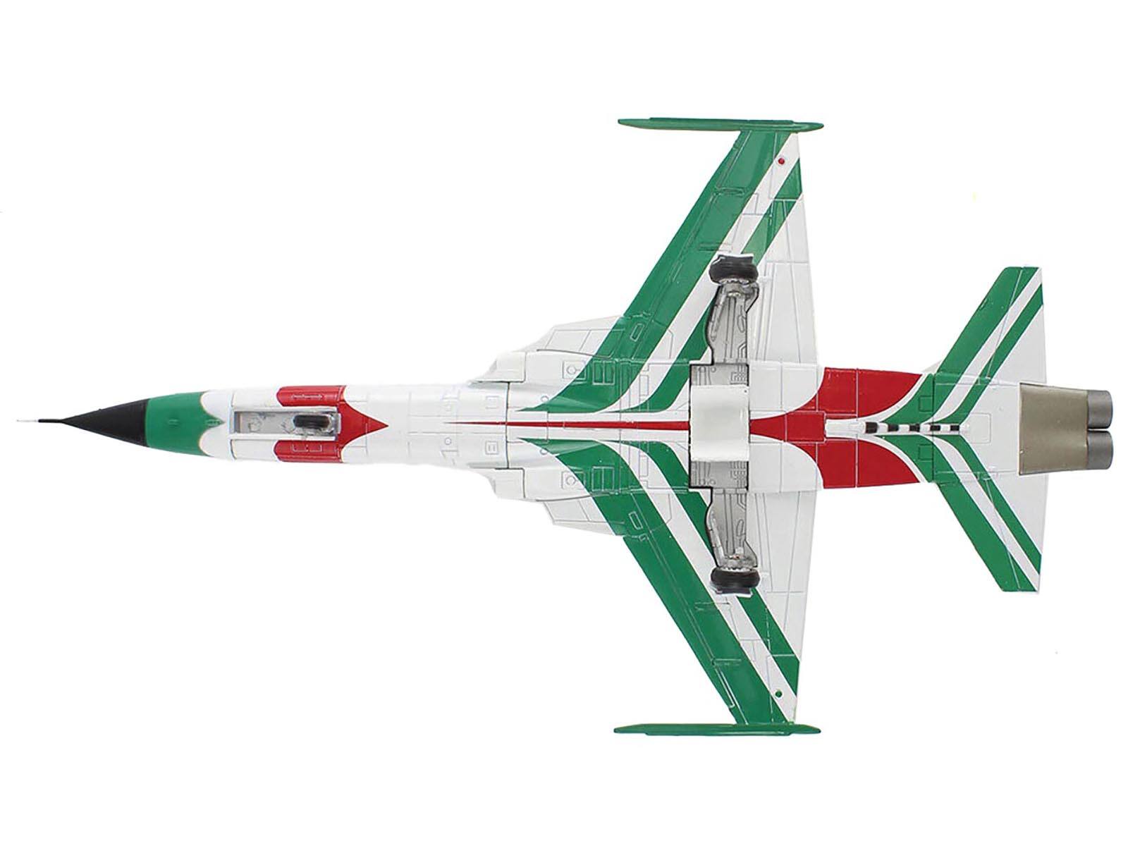 Back. Hobby Master - Northrop F-5E Tiger II Aircraft "#1-8 3-7099 IIAF Golden Crown" Imperial Iranian Air Force "Air Power Series" 1/72 - White, Green, Red.