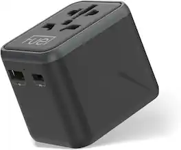 Case-Mate - FUEL 20W World Travel Adapter - Black