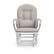 Alt View 14. Storkcraft - Hoop Glider and Ottoman - White/Taupe Swirl.