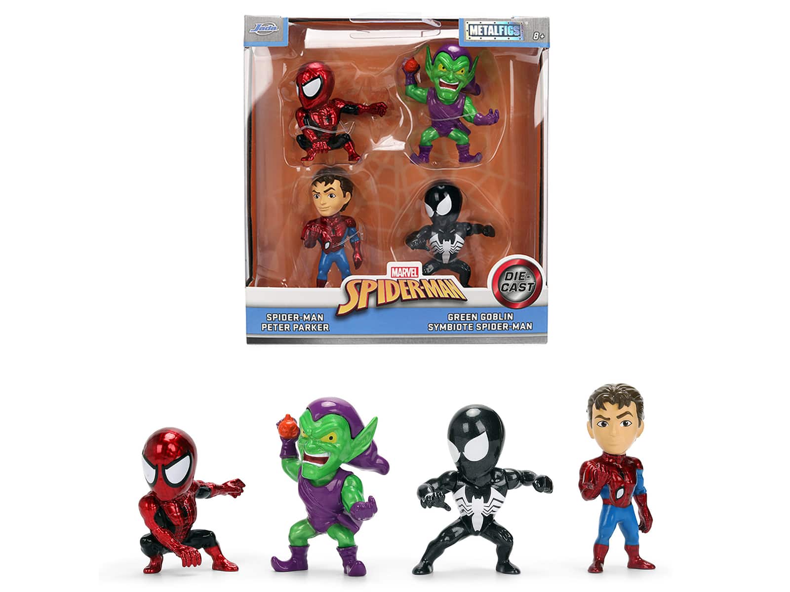 "Set of 4 Diecast Figures ""Spider-Man"" Wave 3 ""Metalfigs"" Series Diecast Models by Jada" price history on PriceWatchPro
