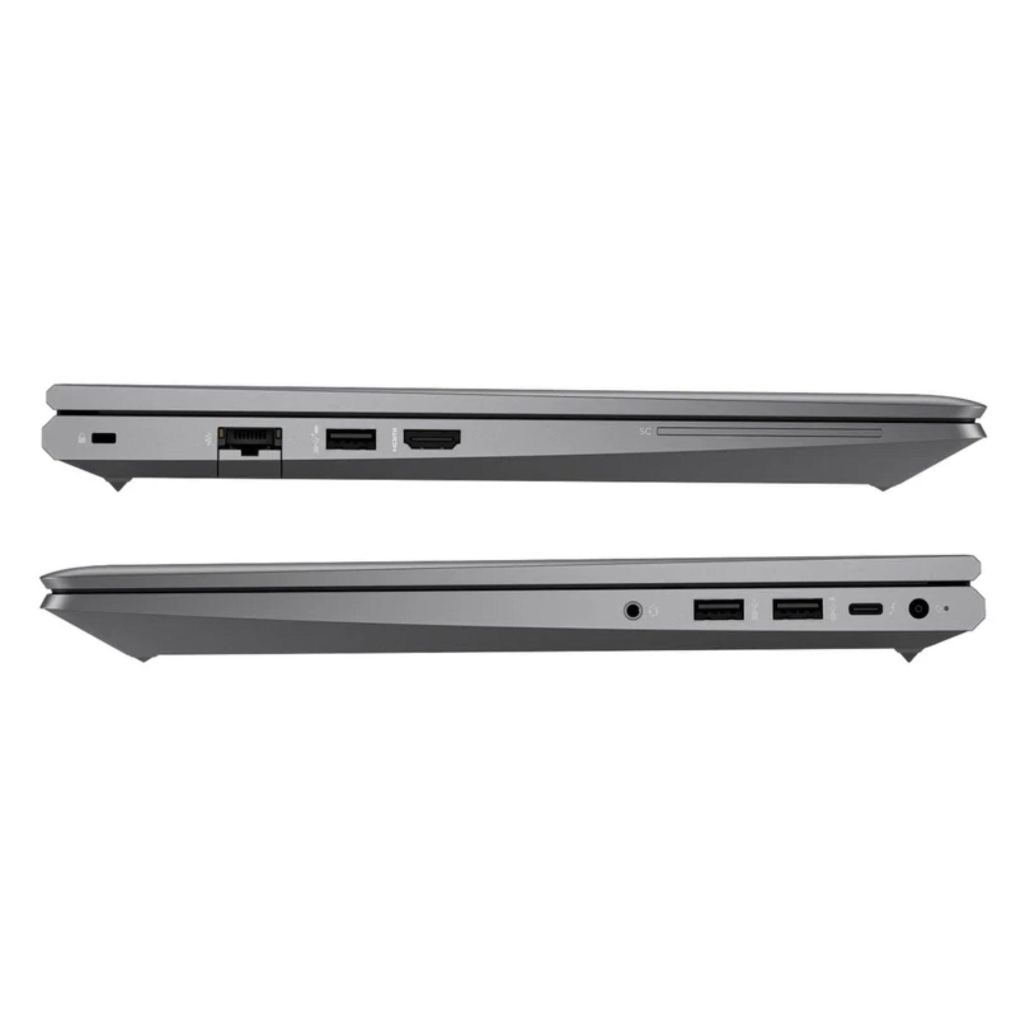 Alt View 4. HP - ZBook Power G9 Mobile Workstation 15.6" FHD Intel i7-12800H 2.4 GHz 32GB 256GB SSD NVIDIA RTX A1000 Graphics W11P Laptop - Gray.