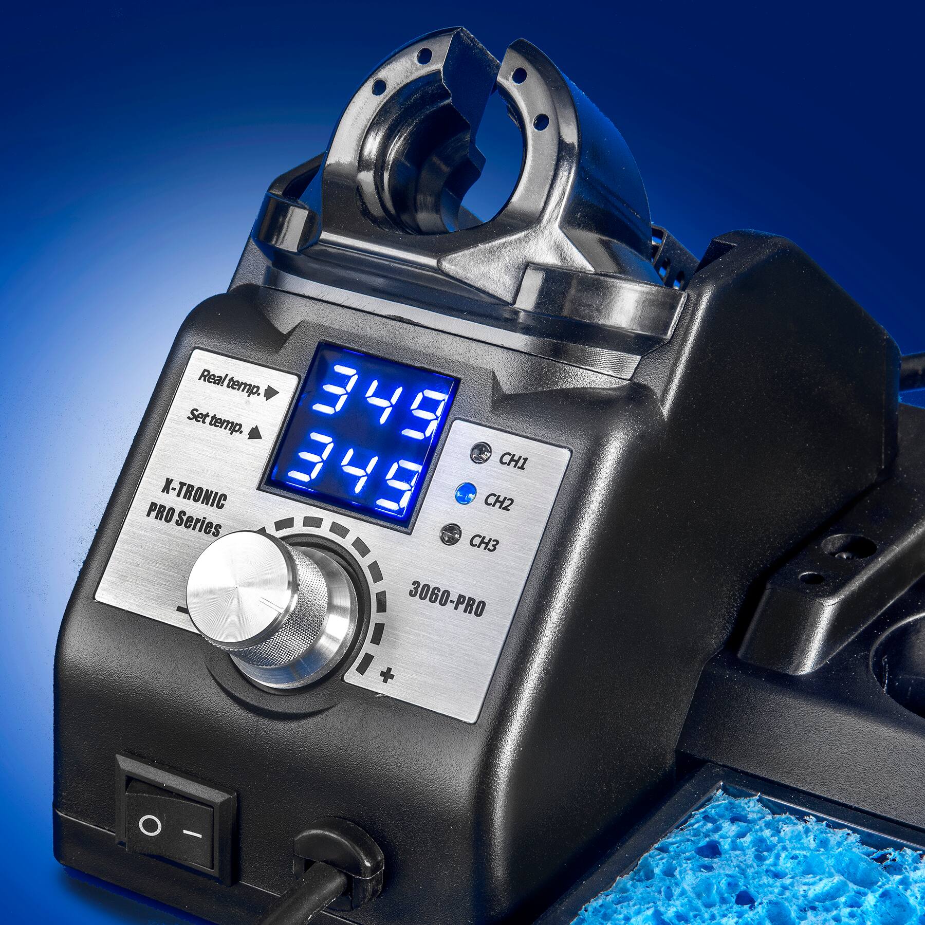 Real temp. Set temp. 349 349  
CH1 PRO X-TRONIC CH2 Series CH3 3060-PRO +