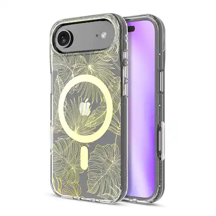 Front. Mybat Pro - MyBat Pro Mood Series MagSafe Case for Apple iPhone Air 6.5''- Botanical - Clear.