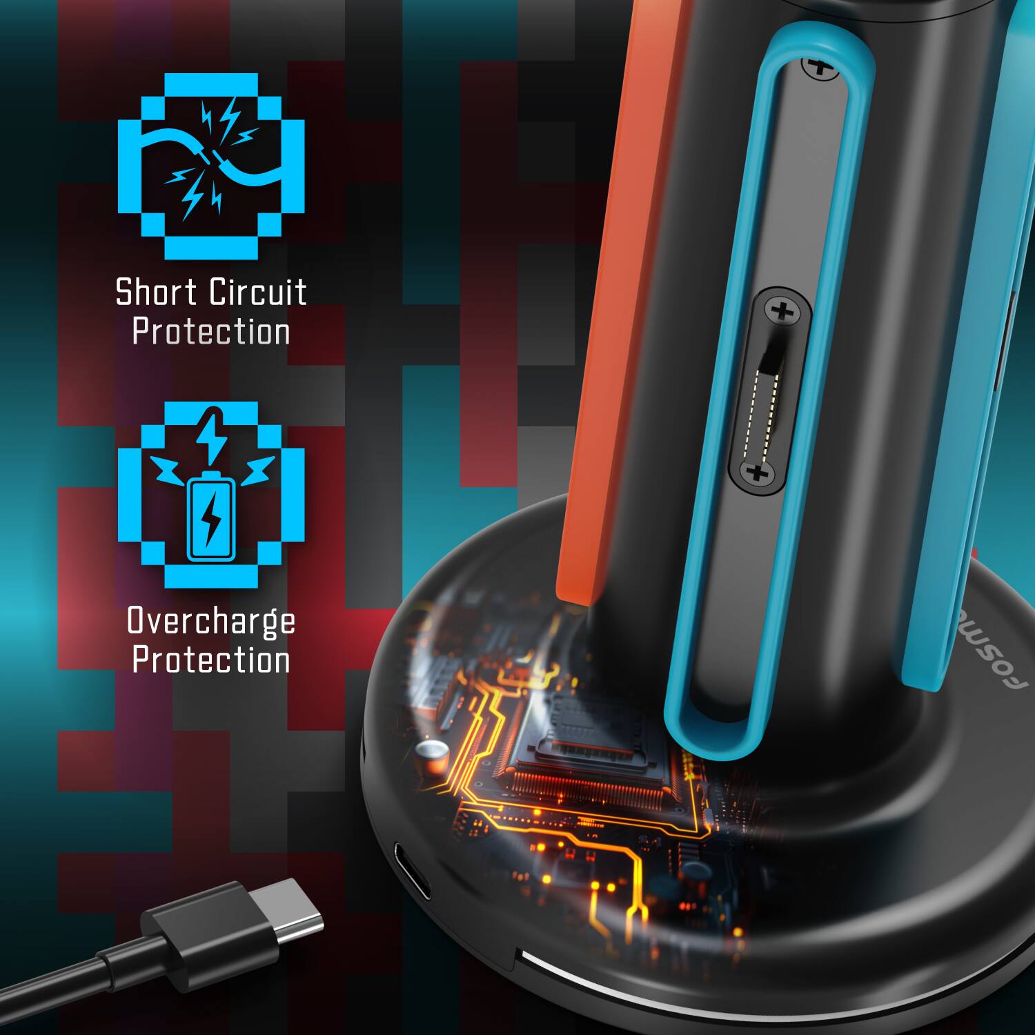 Short Circuit Protection + Overcharge Protection