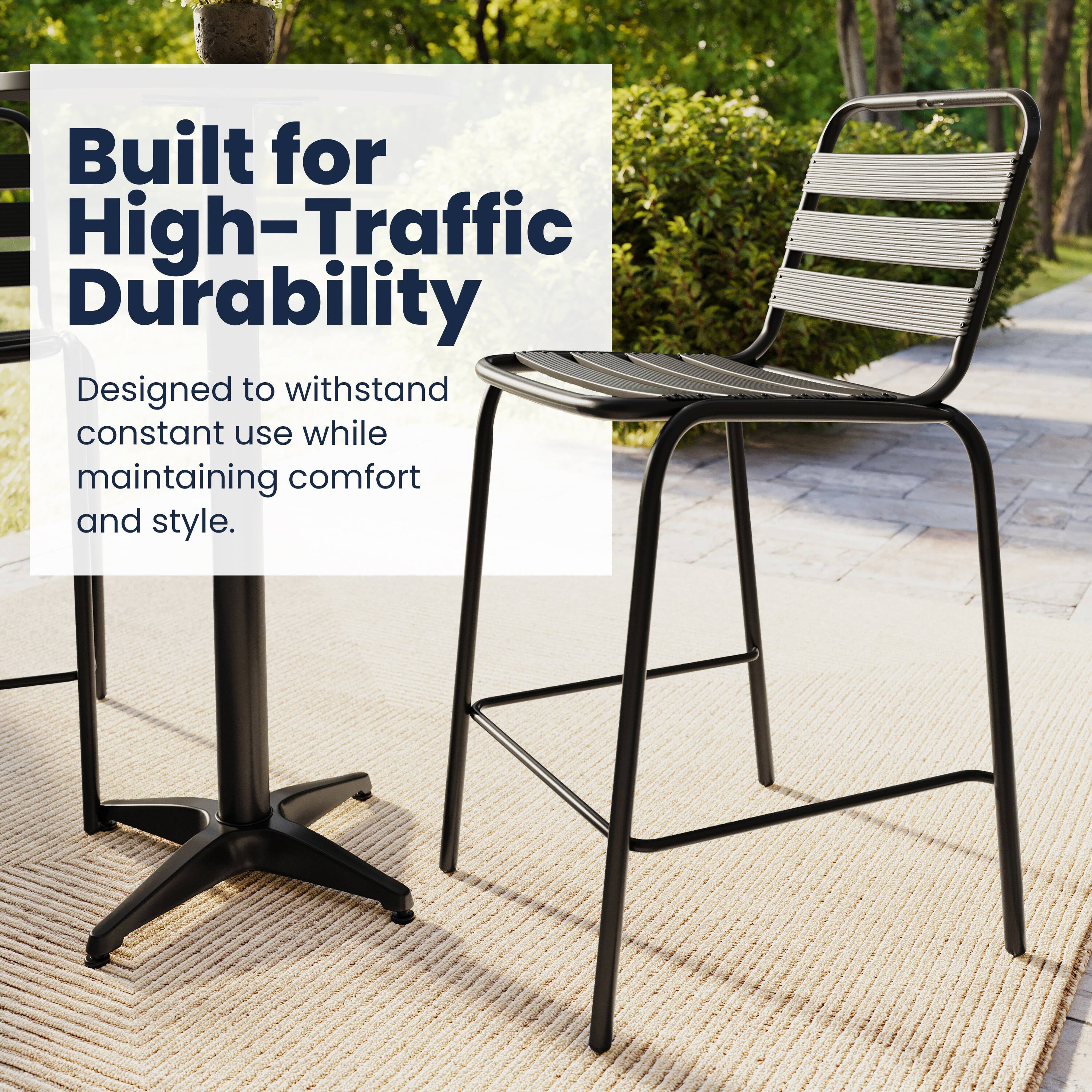 Built for High-Traffic Durability  
Designed to withstand constant use while maintaining comfort and style.