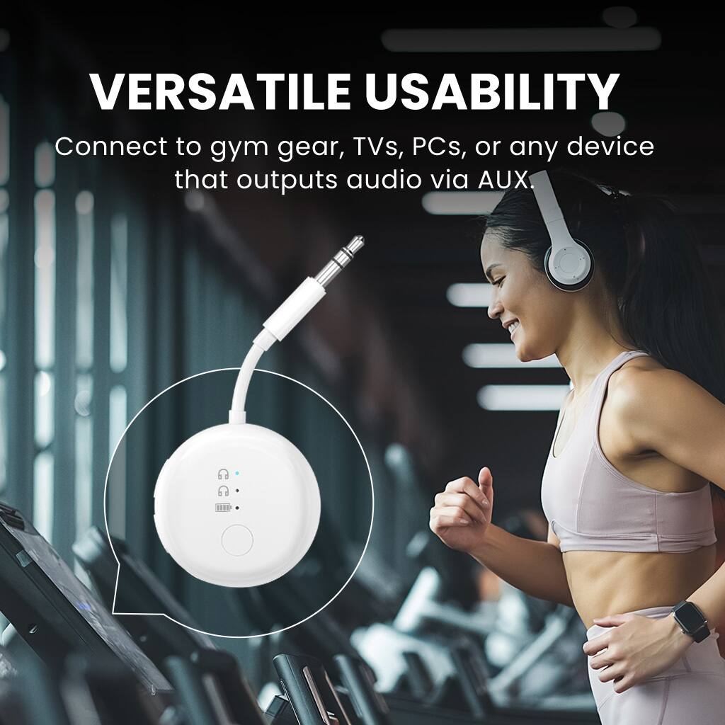 Alt View 1. Avantree - SoundJet R1 – 25Hr Airplane Bluetooth Adapter for All AirPods (Pro/Max).