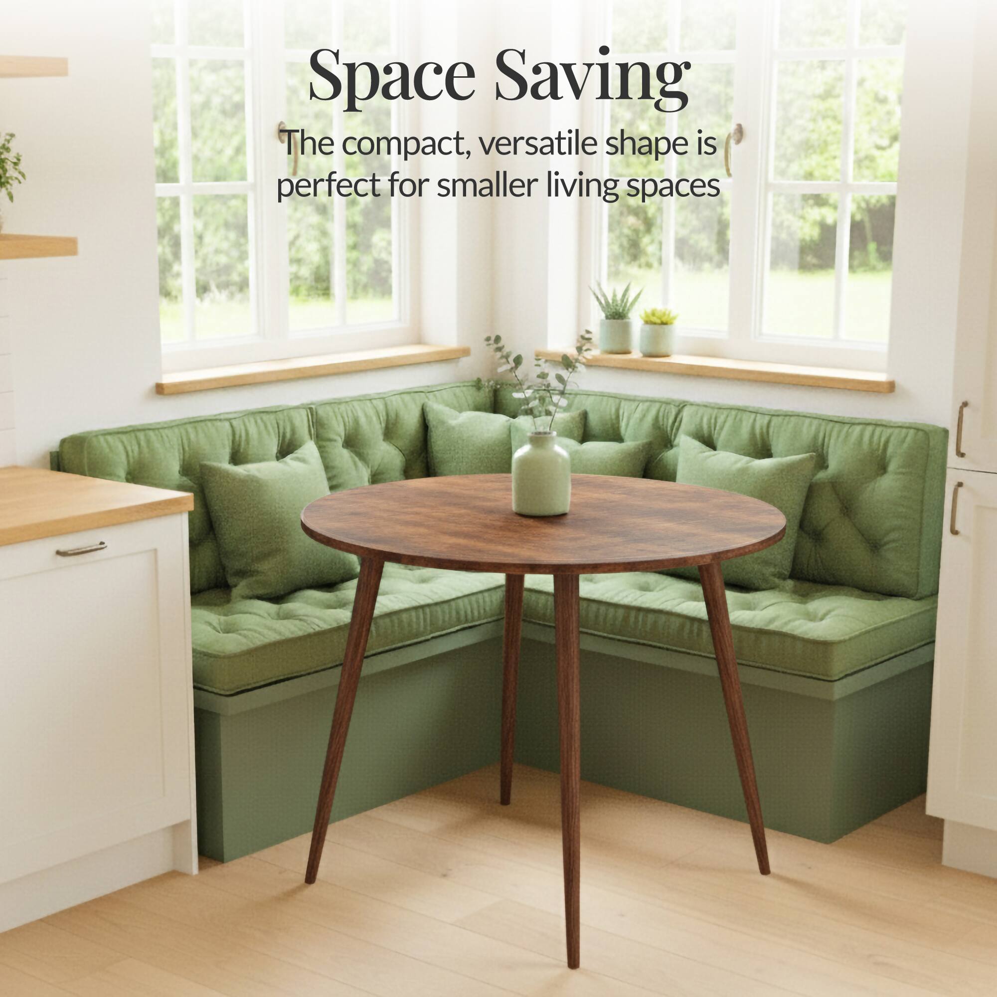 Space Saving

The compact, versatile shape is perfect for smaller living spaces