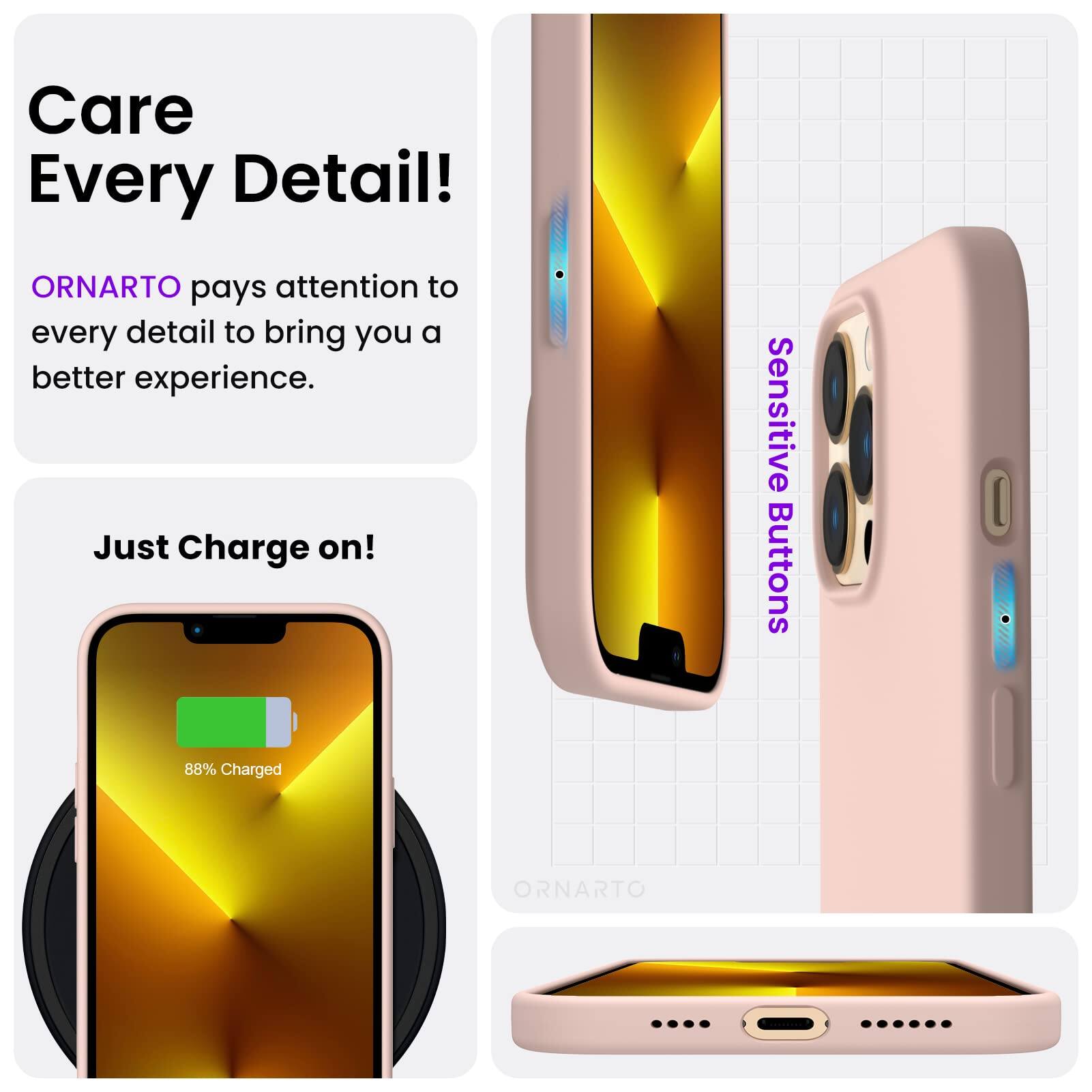 Care Every Detail! ORNARTO pays attention to every detail to bring you a better experience. Just Charge on! Sensitive Buttons O 88% Charged ORNARTO