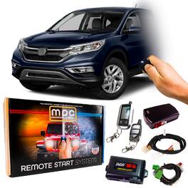 MPC - Complete 2-Way LCD Remote Start Kit For 2012-2015 Honda CR-V - T-Harness - Black