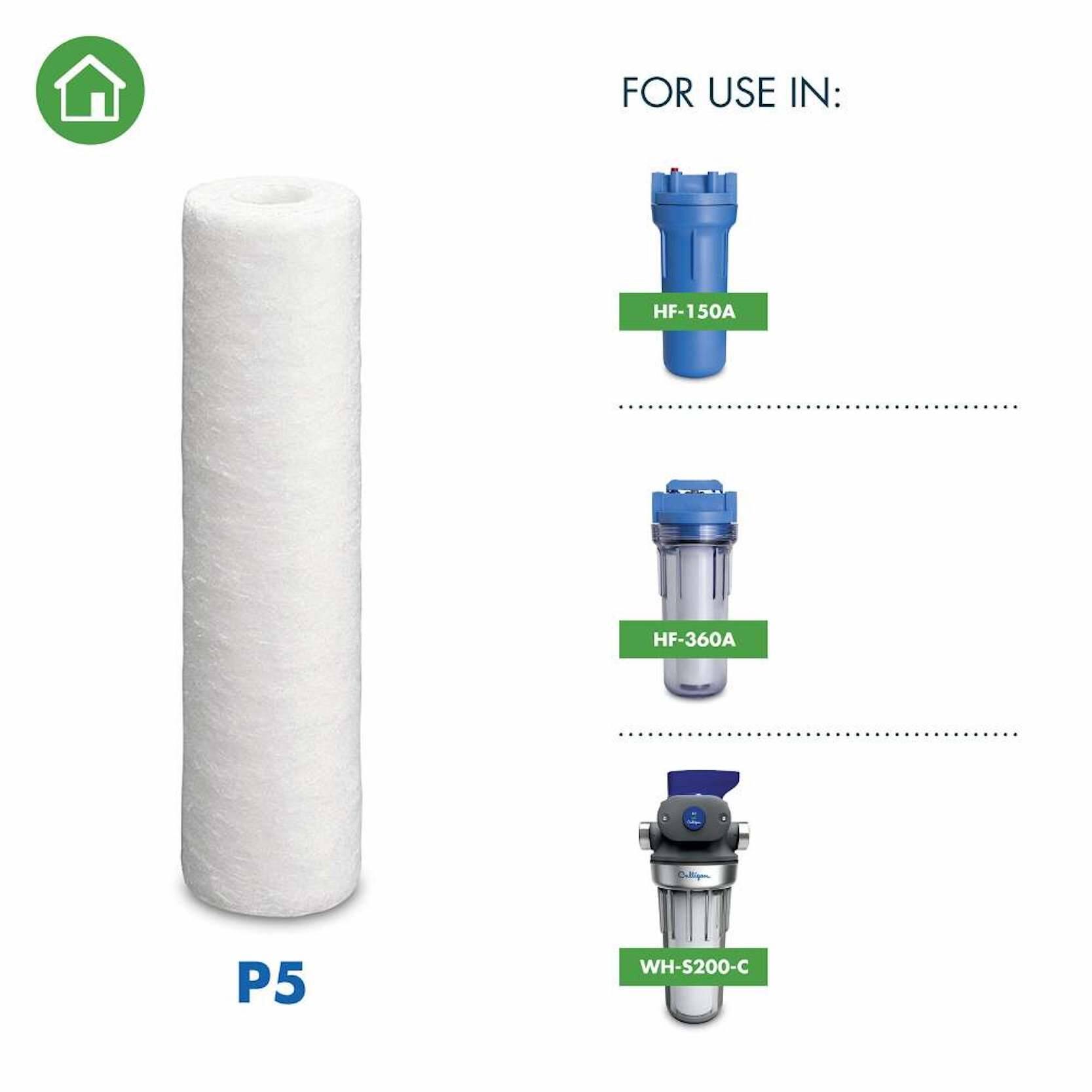 Alt View 13. Culligan - Culligan Fine Whole home Standard  3/4" Replacement Filter 2 Pack - Brown.