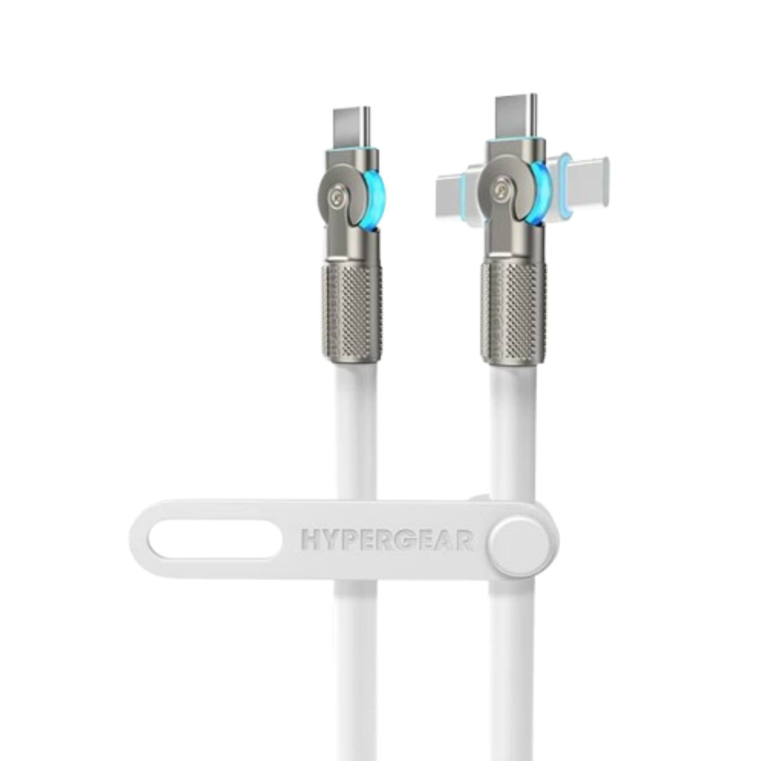 Stock Preferred - 12ft Chunky180° 100W USB-C to USB-C Fast Charge Cable - White