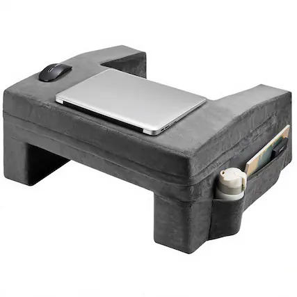 Front. Fabibe - Reading Pillow For Gaming Extra Large Lap Desk With Pockets And Cup Holder Laptop Memory Foam Bed Rest Sitting Up - Lap Desk Pillow.