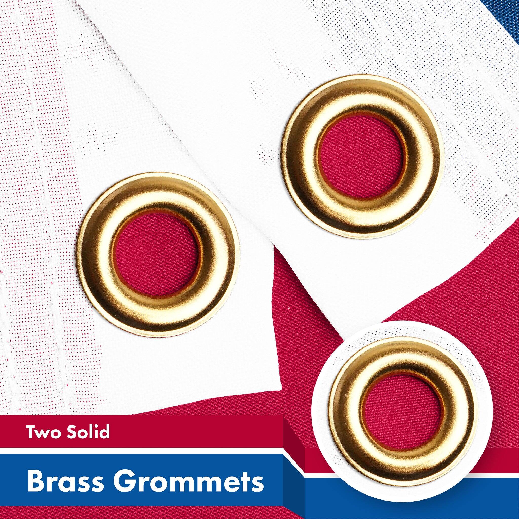 Two Solid Brass Grommets